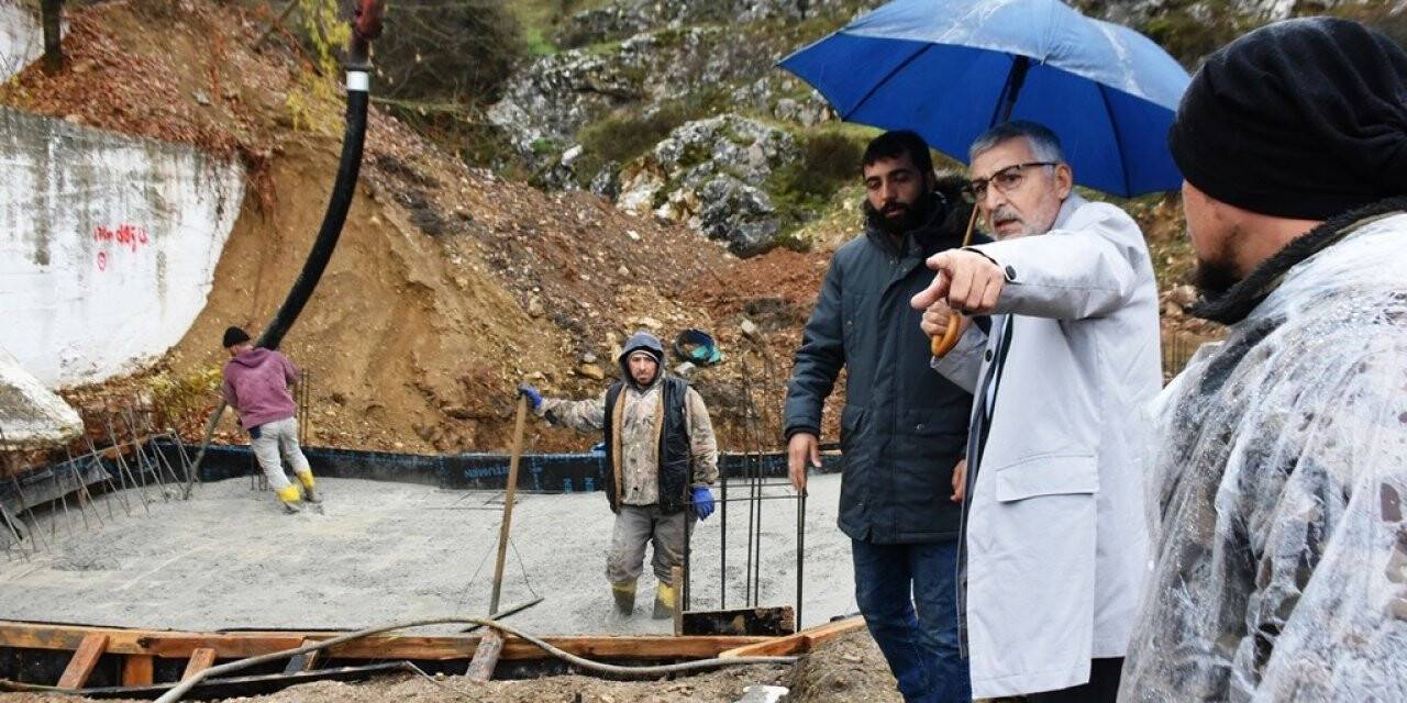 İnönü’de vizyon projelerin inşaat çalışmaları devam ediyor