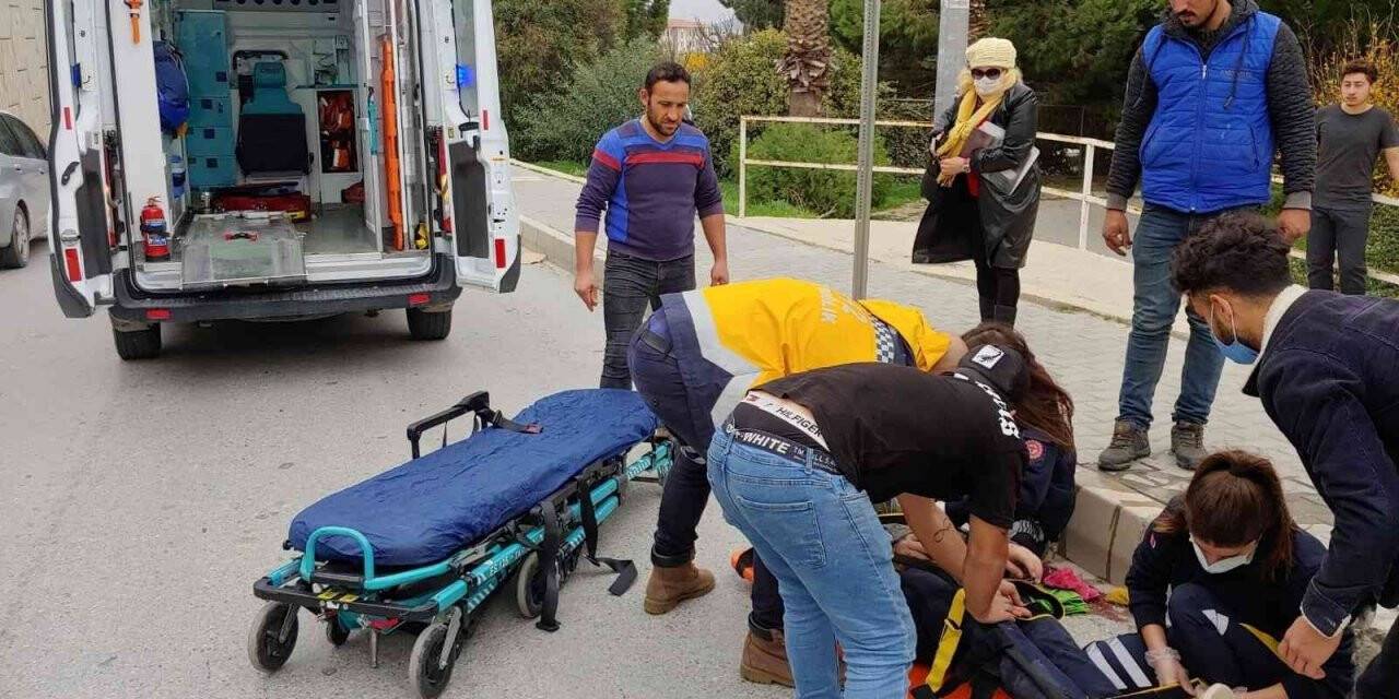 Kuşadası’nda motosiklet kazası: 1 yaralı