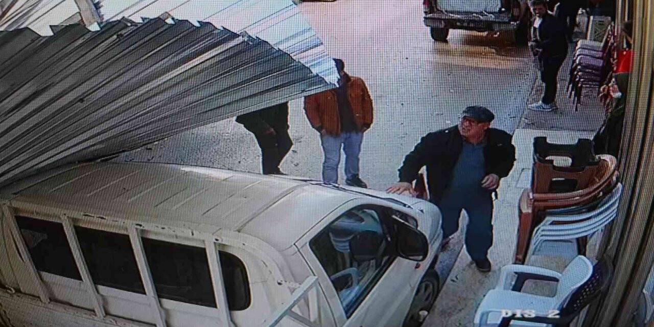 Ölümden saniyelerle kurtuldular, korku dolu anlar güvenlik kamerasına yansıdı