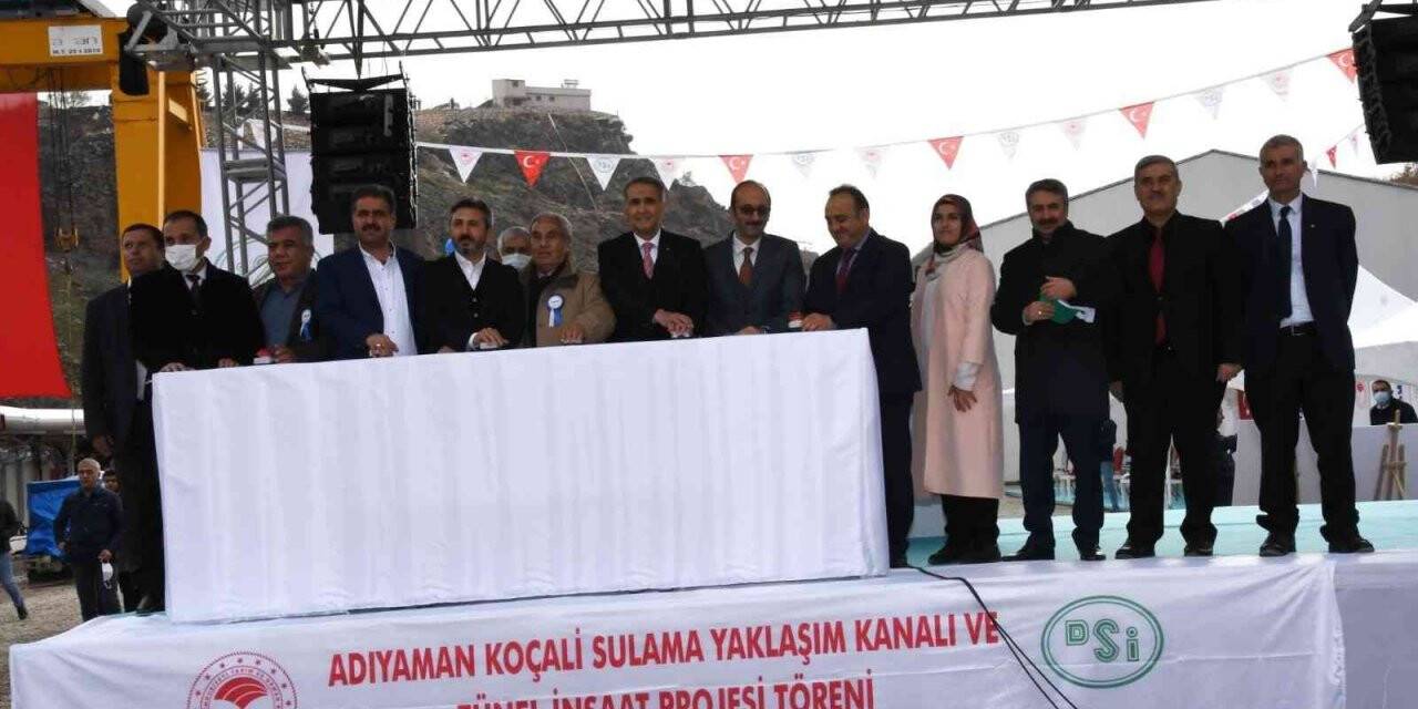 Koçali Barajı’nın sulama kanalı tüneline başlandı