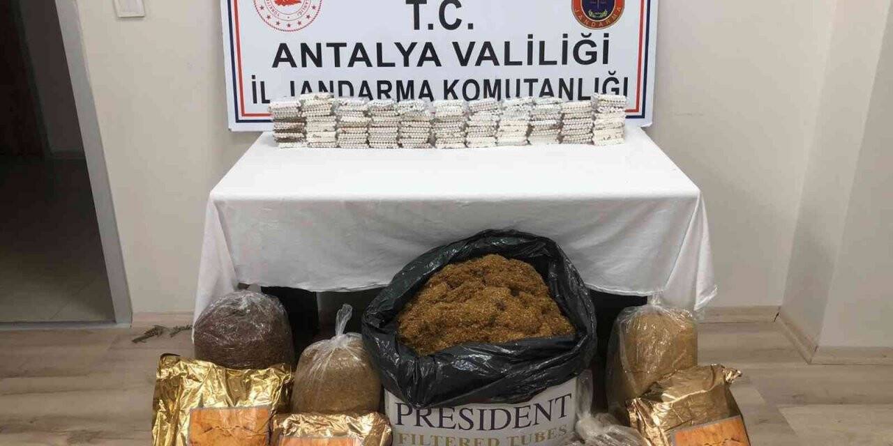 Manavgat’ta kaçak tütün operasyonu