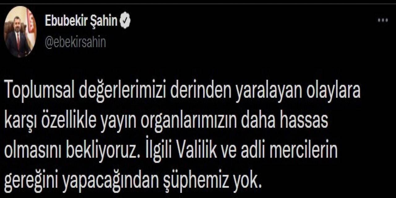 RTÜK Başkanı Şahin: “Gaziantep’te bir babanın bebeğine uyguladığı şiddetle alakalı yayın organlarımızın daha hassas olmasını bekliyoruz”
