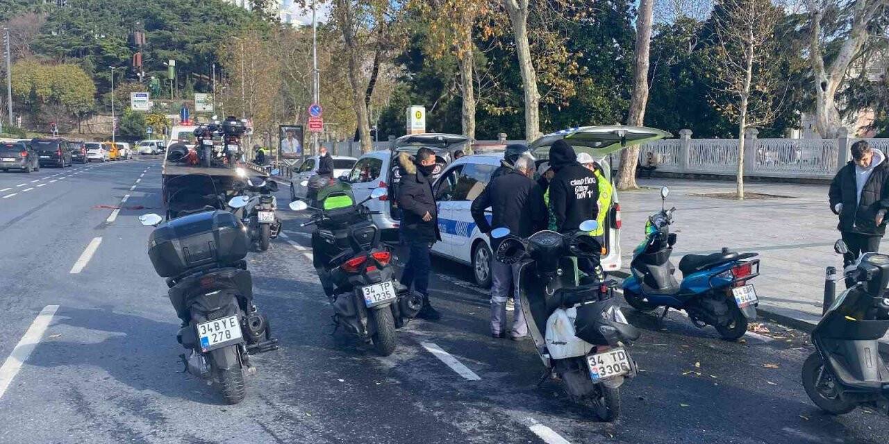 Lodosta trafiğe çıkan motosikletlilere yönelik denetim yapıldı