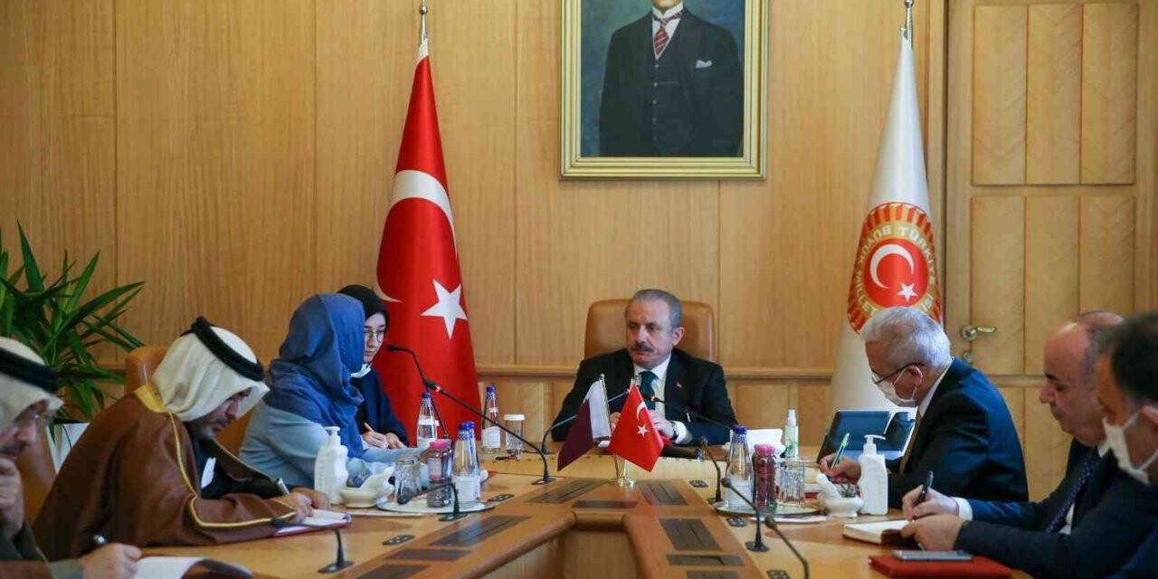 TBMM Başkanı Şentop, Katar Şura Meclisi Başkan Yardımcısı Hamda Bint Hassan Al-Sulaiti’yi kabul etti