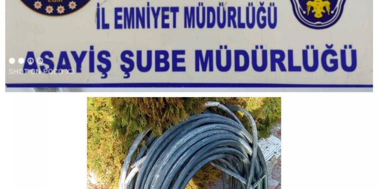 Kablo hırsızları yakalandı