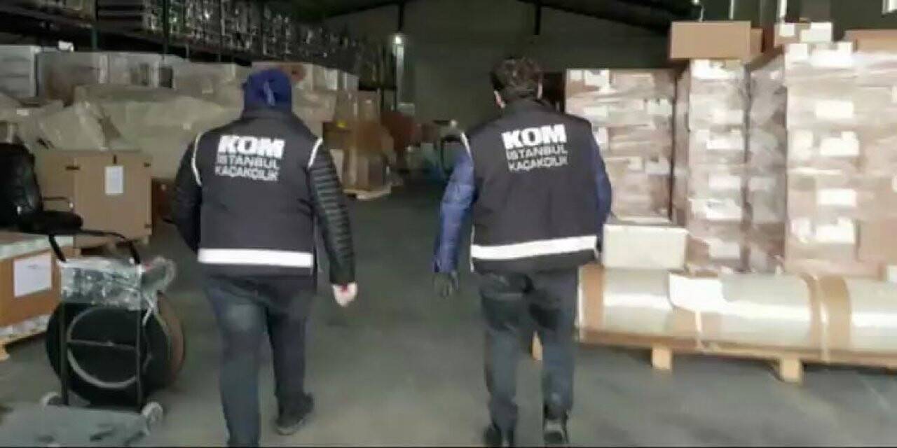 İstanbul’da 12 tonun üzerinde kaçak tütün ele geçirildi