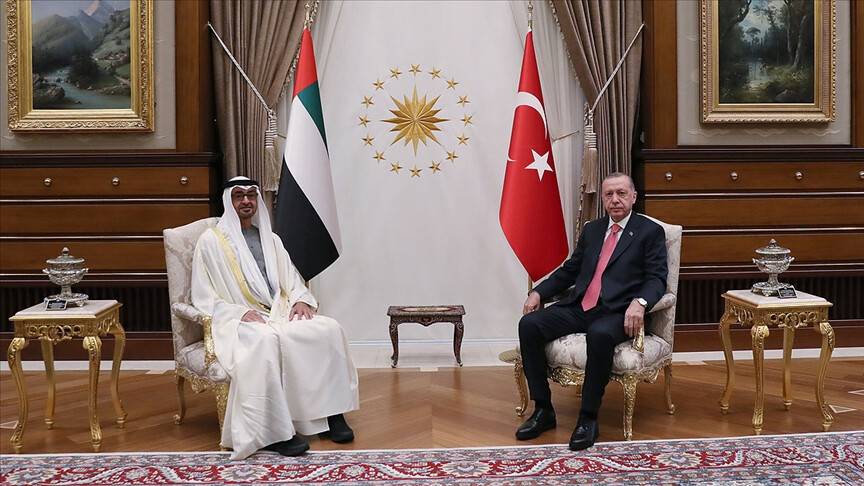 Cumhurbaşkanı Erdoğan, Abu Dabi Veliaht Prensi  Nahyan ile görüştü