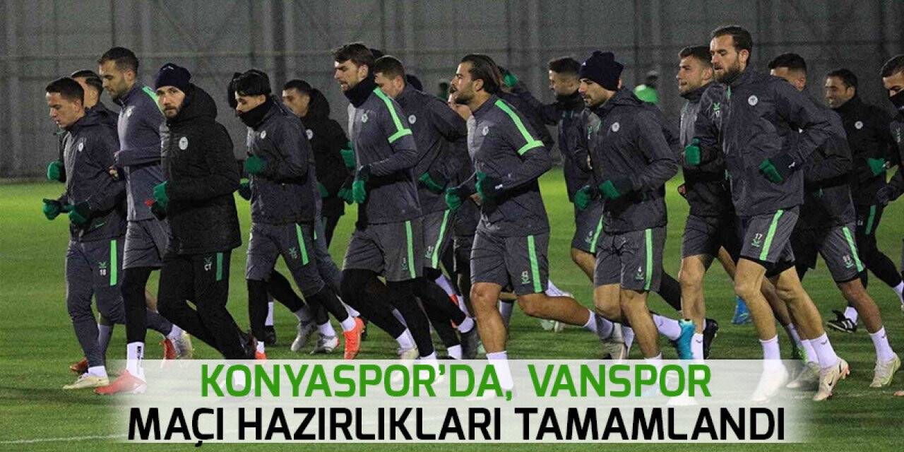 Konyaspor’da, Vanspor maçı hazırlıkları tamamlandı