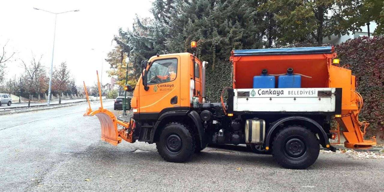 Çankaya karla mücadeleye hazır