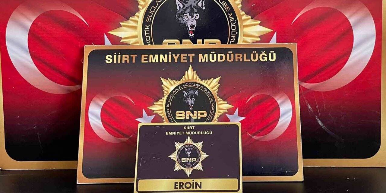 Siirt’te satışa hazır 25 fişek eroin maddesi ele geçirildi
