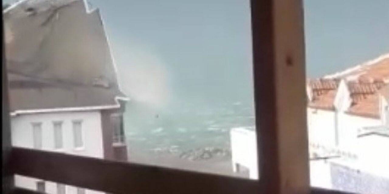 Sinop’taki fırtınadan yeni görüntüler