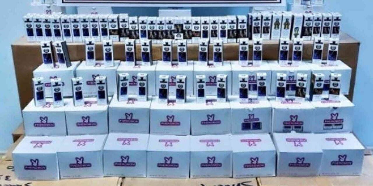 Isparta’da 500 bin TL değerinde cinsel içerikli kaçak parfüm ele geçirildi