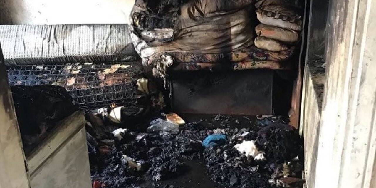 Saruhanlı’da ev yangını