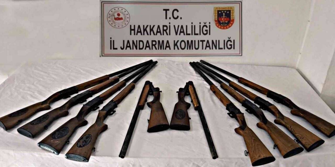 Şemdinli’de 10 adet av tüfeği ele geçirildi