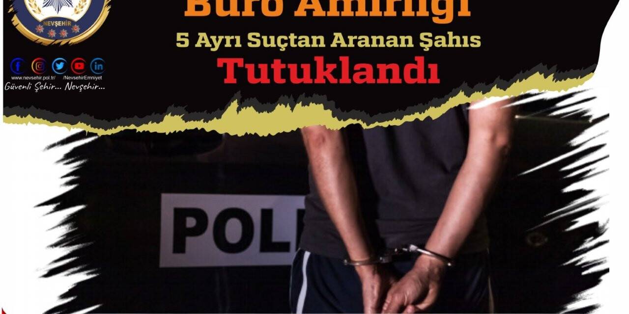 5 ayrı suçtan aranan şahıs polisten kaçamadı