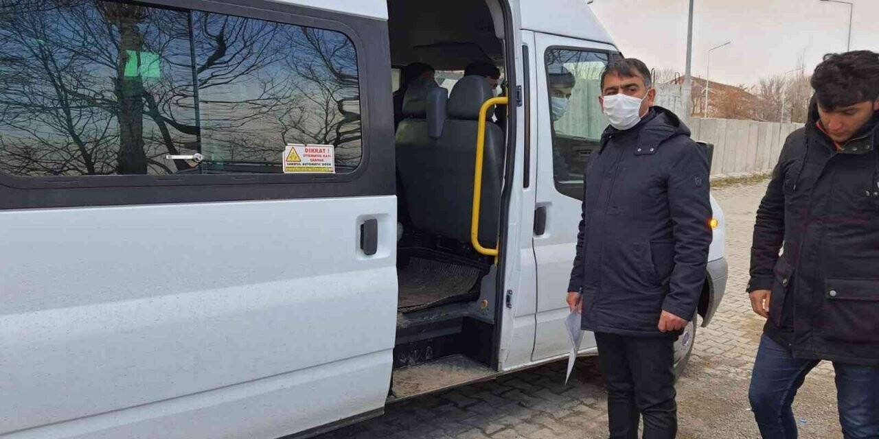 Hamur’da okul servisler denetlendi