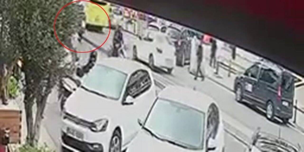 Maltepe’de yaşlı kadının beton mikseri altında kaldığı anlar kamerada