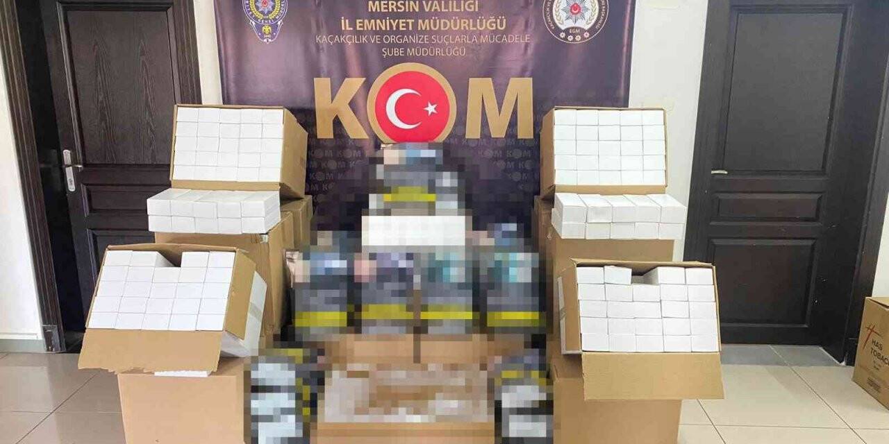 Mersin’de kaçak sigara üretim atölyesi ortaya çıkarıldı
