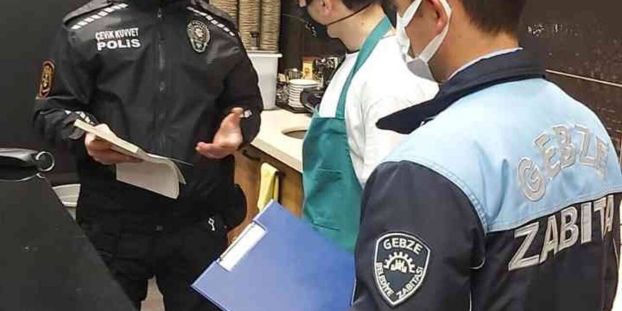 Gebze’de kafeler denetlendi