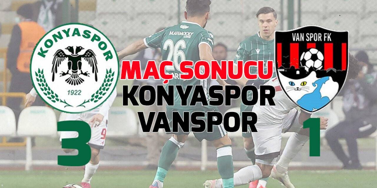 Konyaspor 3 - Vanspor 1 (Maç sonucu)