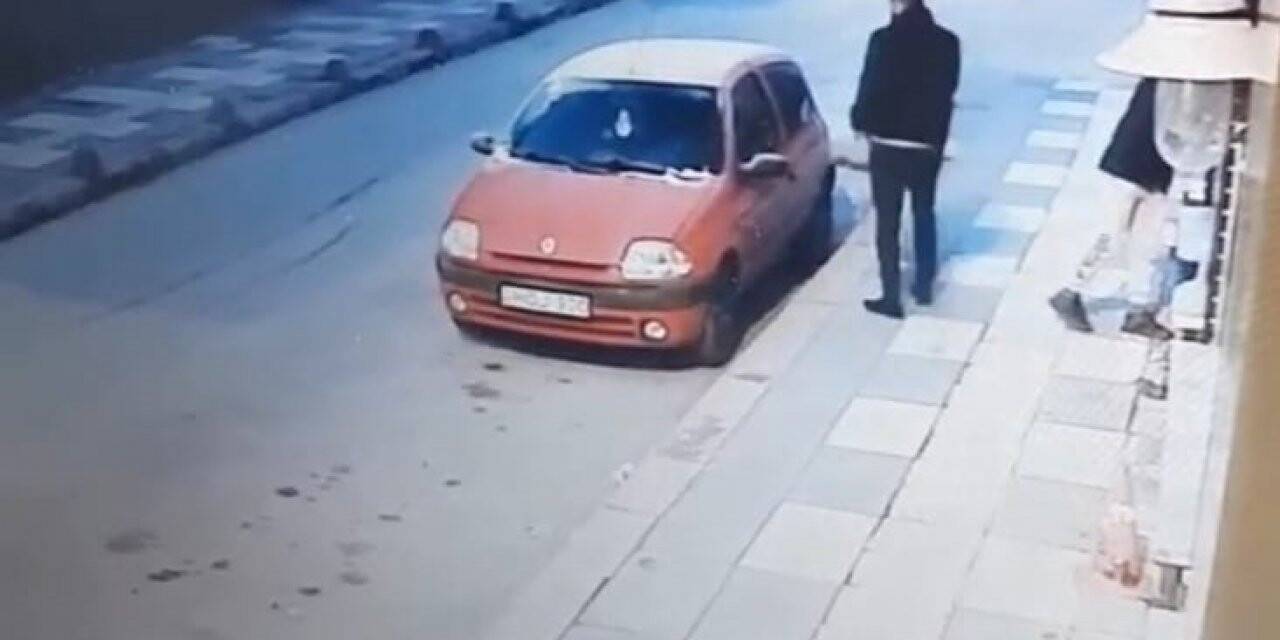 Kütahya’da şaşkınlık uyandıran saniye saniye otomobil hırsızlığı