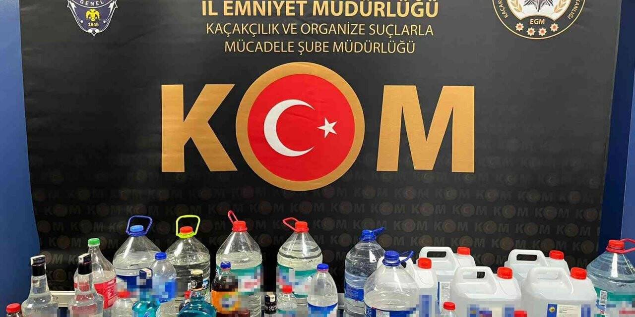Piyasaya sahte alkol süren şahıs yakayı ele verdi