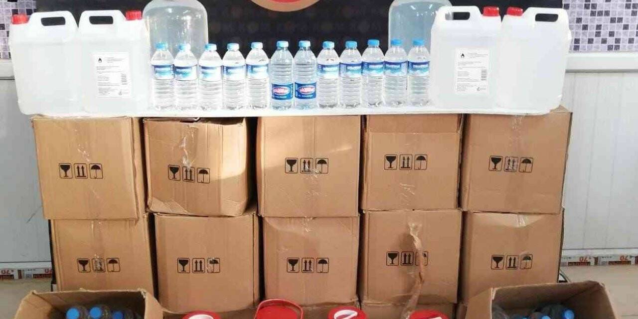 Tekirdağ’da yarım ton sahte içki ele geçirildi