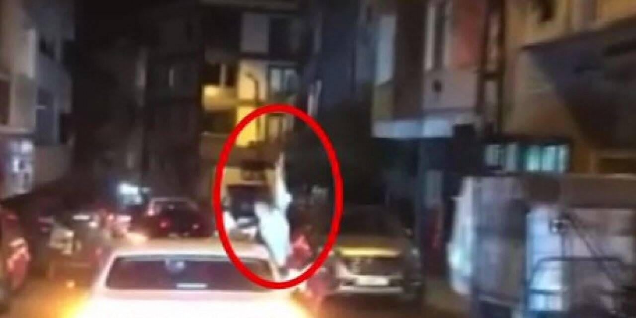 Konvoyda silahla havaya ateş açan maganda yakalandı