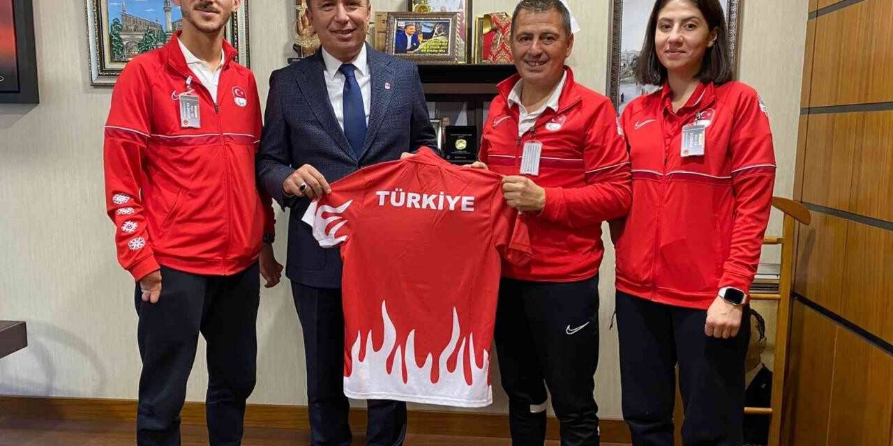 Milletvekili Ceylan, Olimpiyat şampiyonlarını TBMM’de ağırladı
