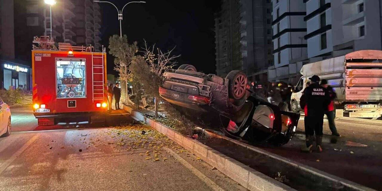 Sürücü direksiyon hakimiyetini kaybetti, araç takla attı: 1 yaralı