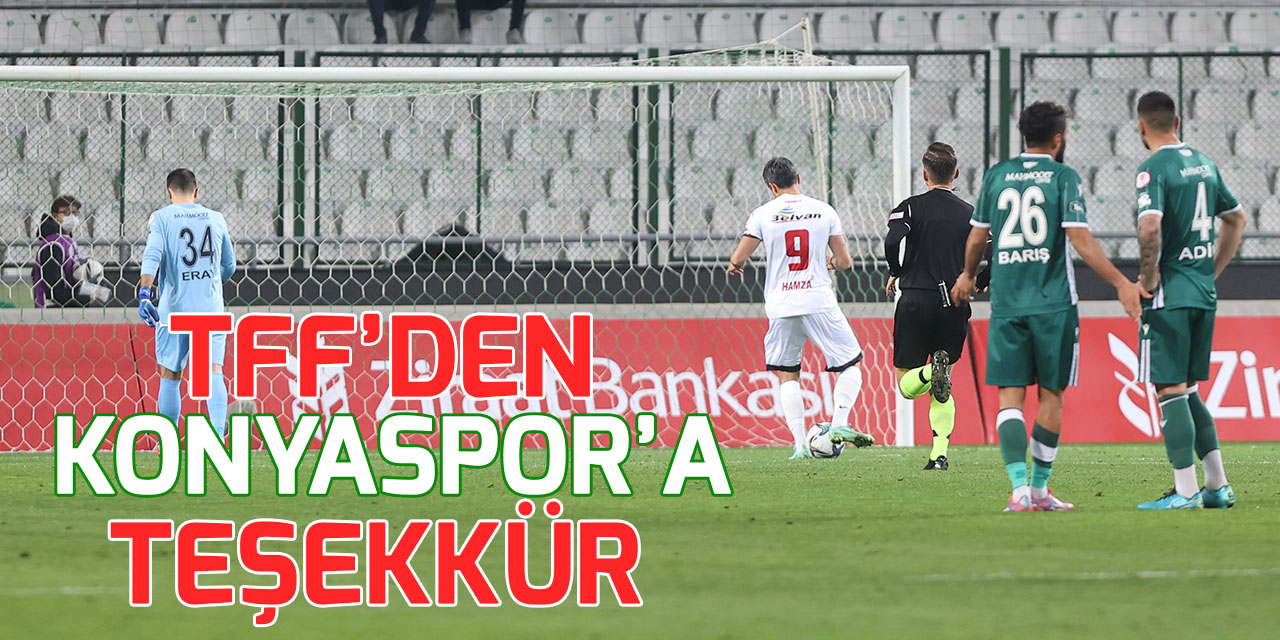 TFF'den Konyaspor'a fair-play teşekkürü