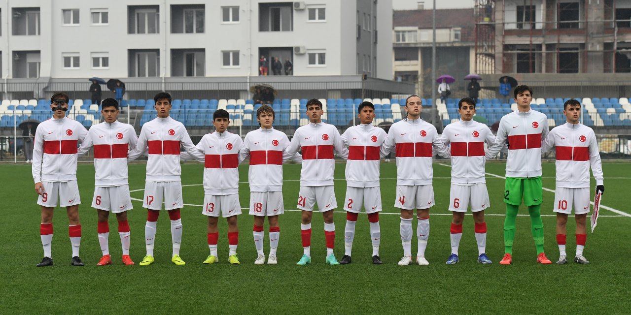 U16 Milli Futbol Takımı, Karadağ'la berabere kaldı
