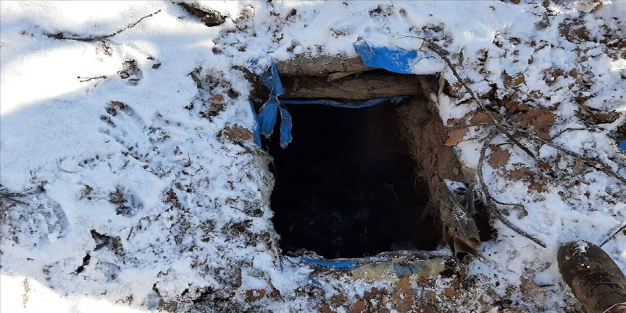 Bingöl'de PKK'lı teröristlerce kullanılan 6 odalı sığınak imha edildi