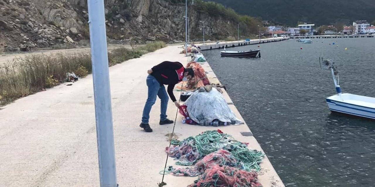Balıkçıların ağları denetlendi