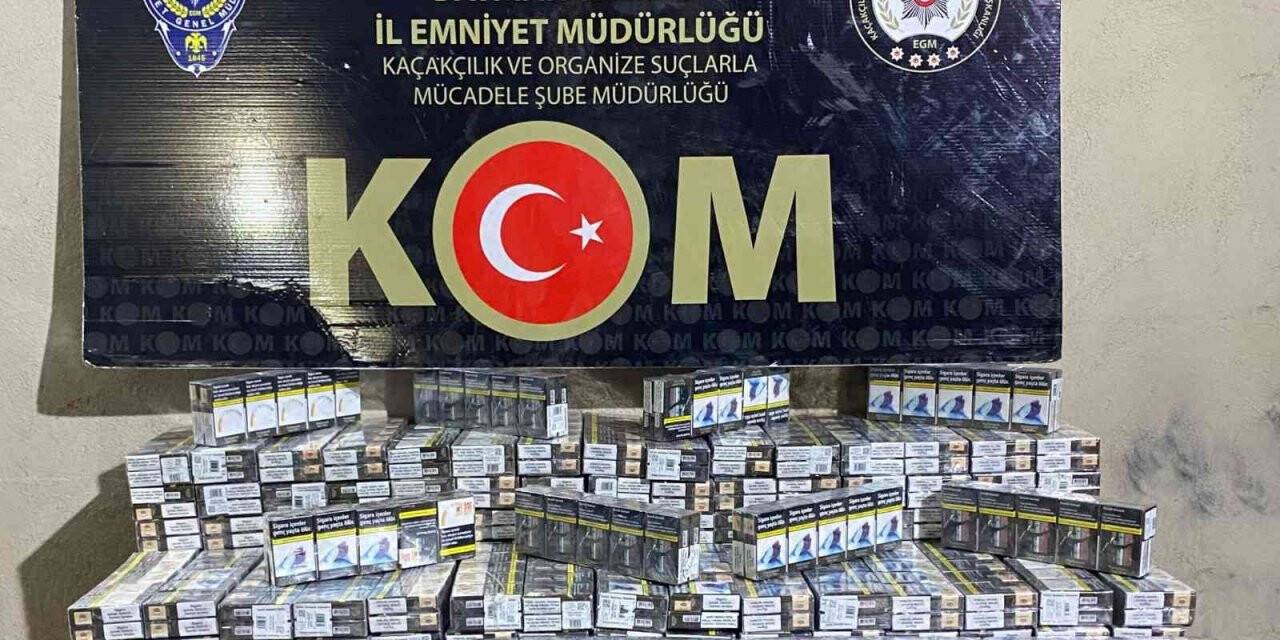Batman’da 3 bin 500 paket kaçak sigara ele geçirildi