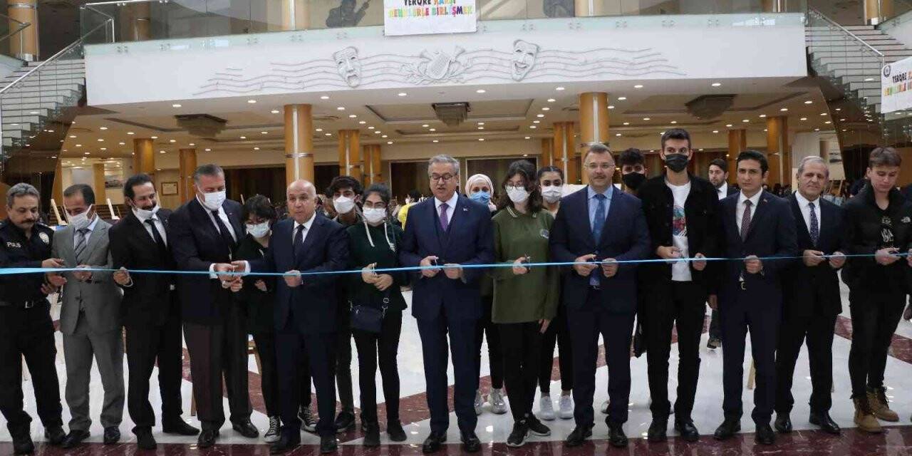 Teröre karşı resim yaptılar