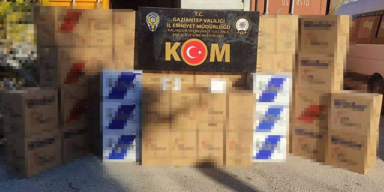 Gaziantep’te 690 bin adet gümrük kaçağı makaron ele geçirildi