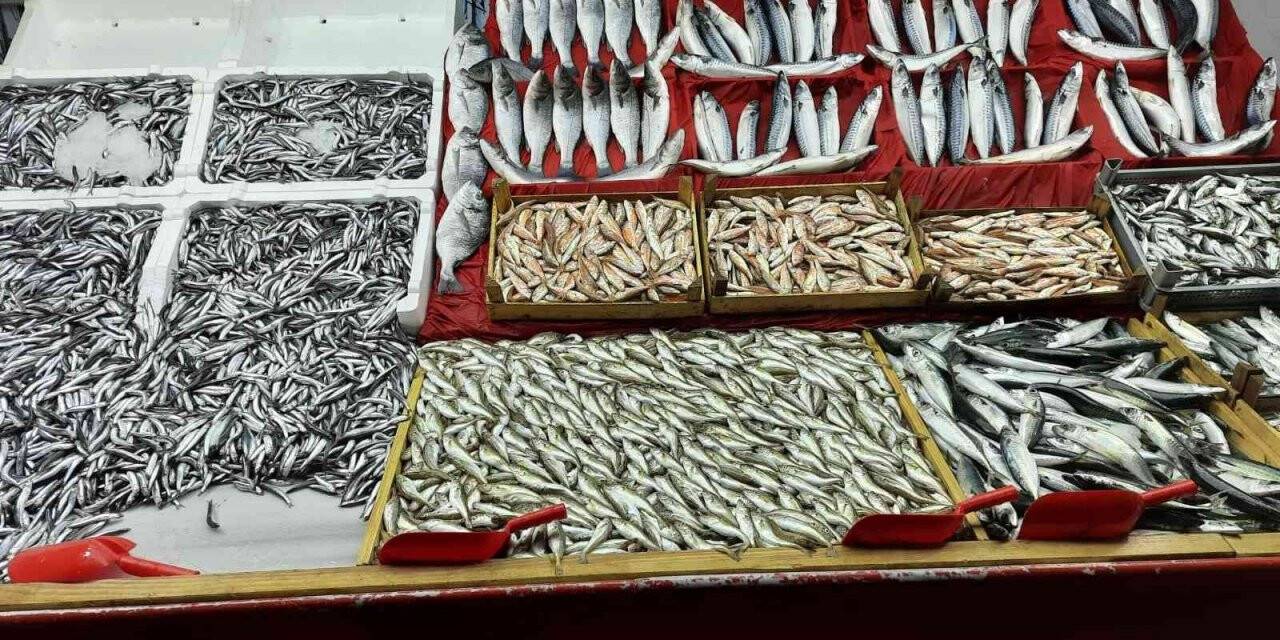 Fırtına balık tezgahlarını etkiledi