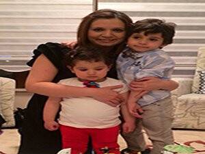 Sibel Elmas Karaca çocukları ile