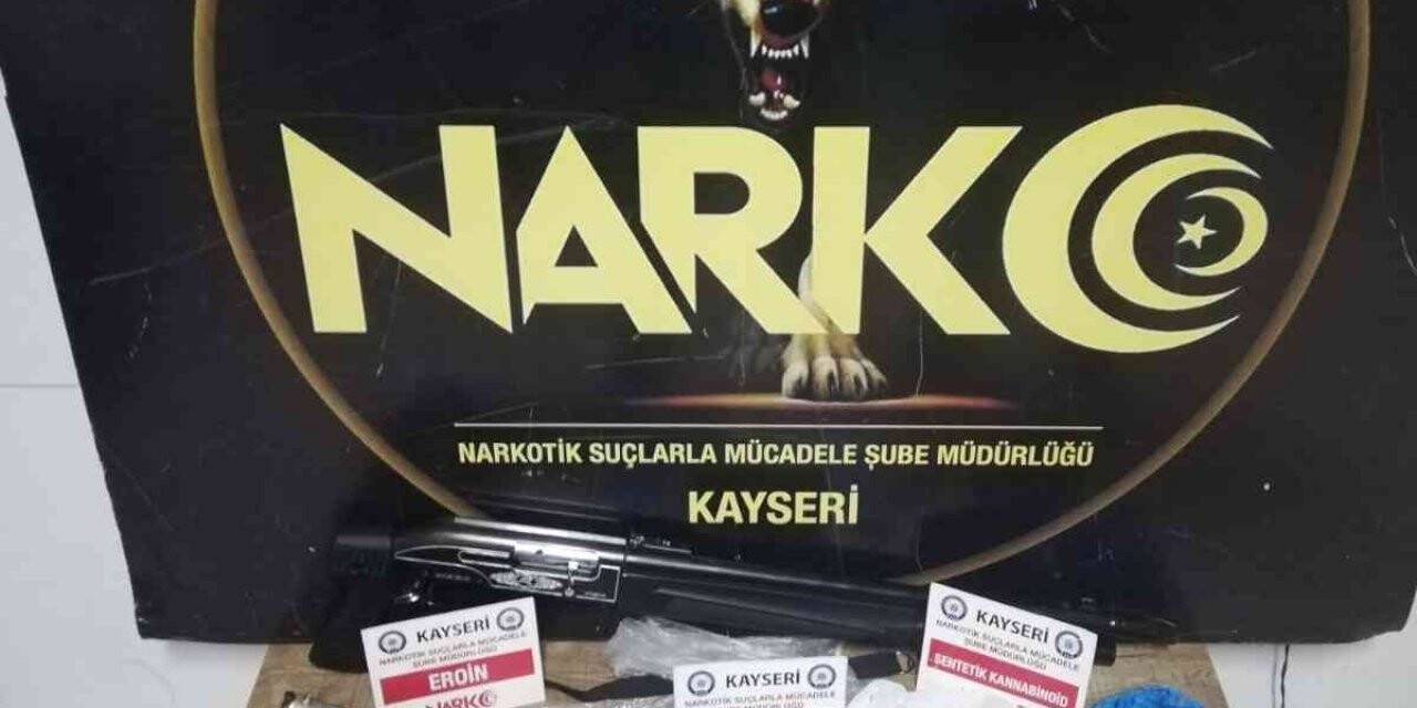 Kayseri’de uyuşturucu operasyonu: 3 gözaltı