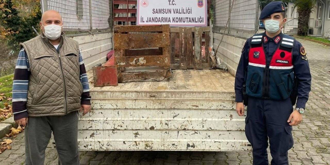 Hurda hırsızları yakalandı