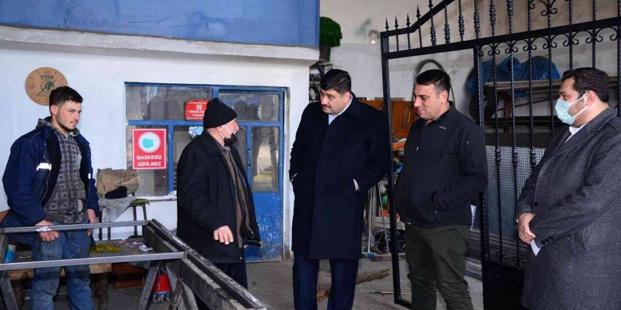 Kahramankazan Belediye Başkanı Oğuz, sanayi esnafını yalnız bırakmadı