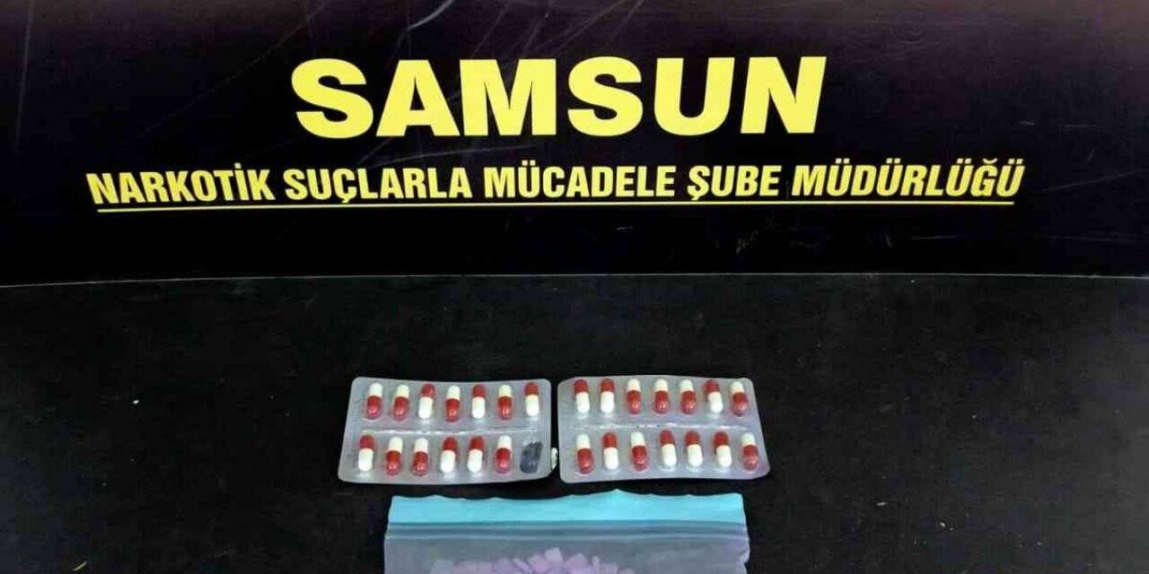 Samsun’da 597 adet uyuşturucu hap ele geçti: 1 gözaltı