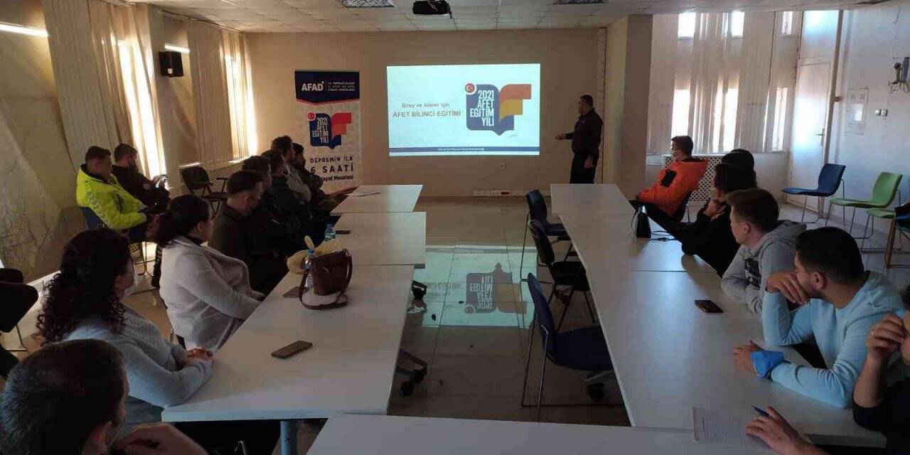 Emniyet personeline afet eğitimi