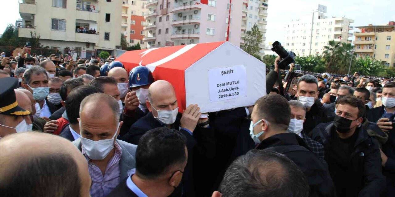 Şehit Astsubay Mutlu’yu 10 bin kişi uğurladı