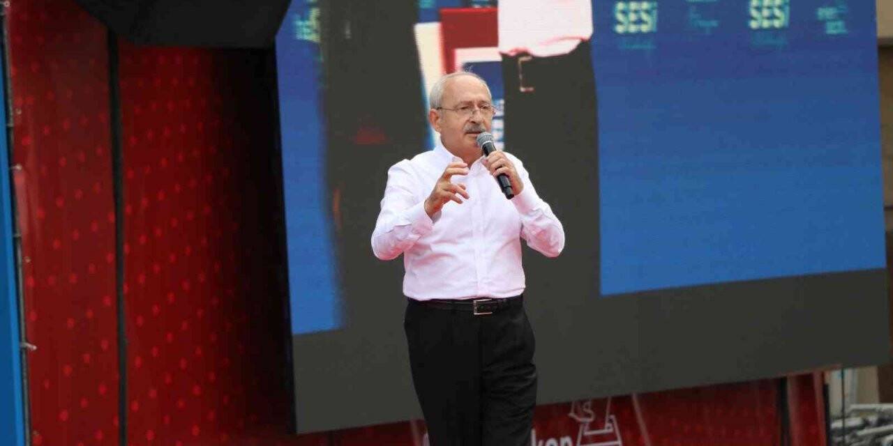 CHP Lideri Kılıçdaroğlu’nun Mersin Mitingi