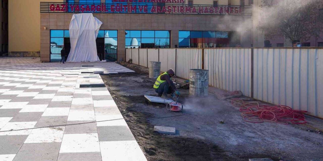 Eğitim ve Araştırma Hastanesi’nde çevre düzenlemesiyle su baskını yaşanmayacak