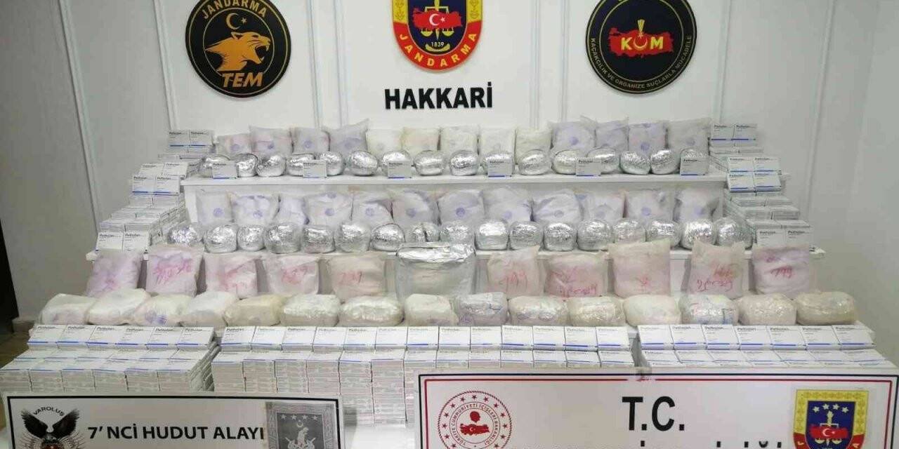 Hakkari’de 89 kilo eroin ele geçirildi