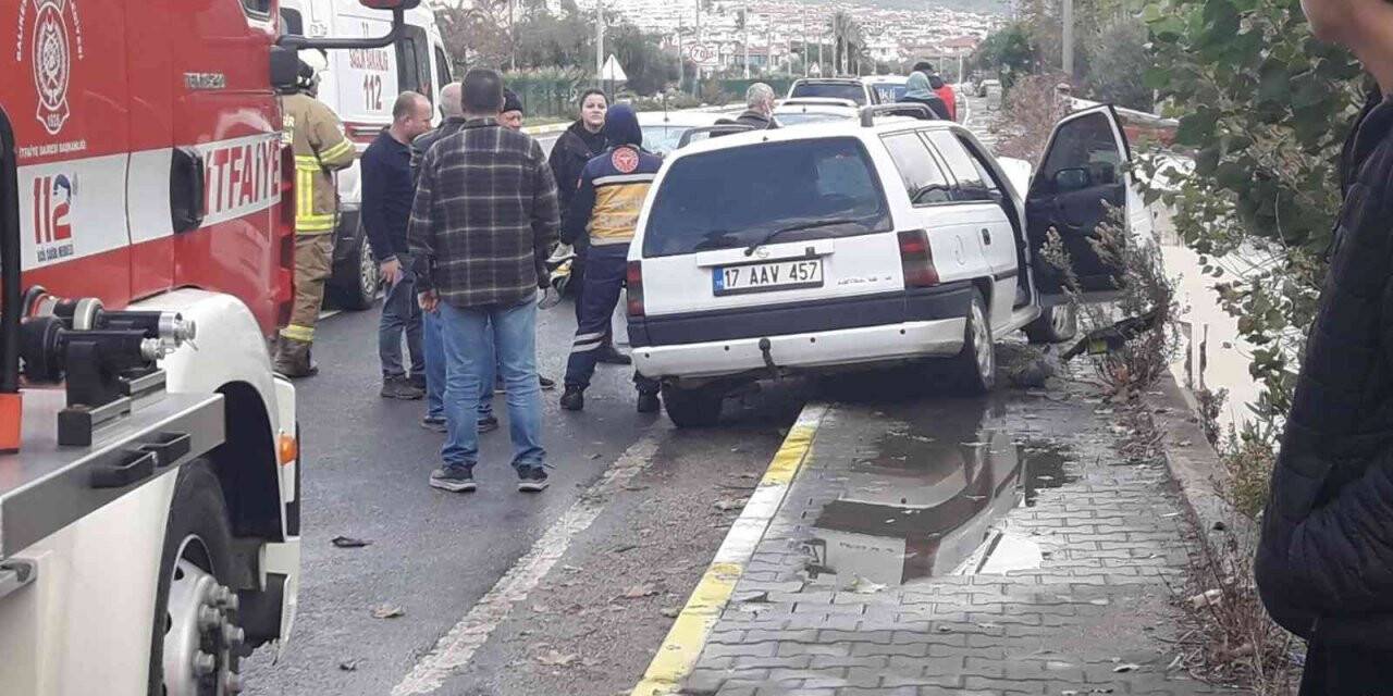 Edremit’te trafik kazası: 2 yaralı
