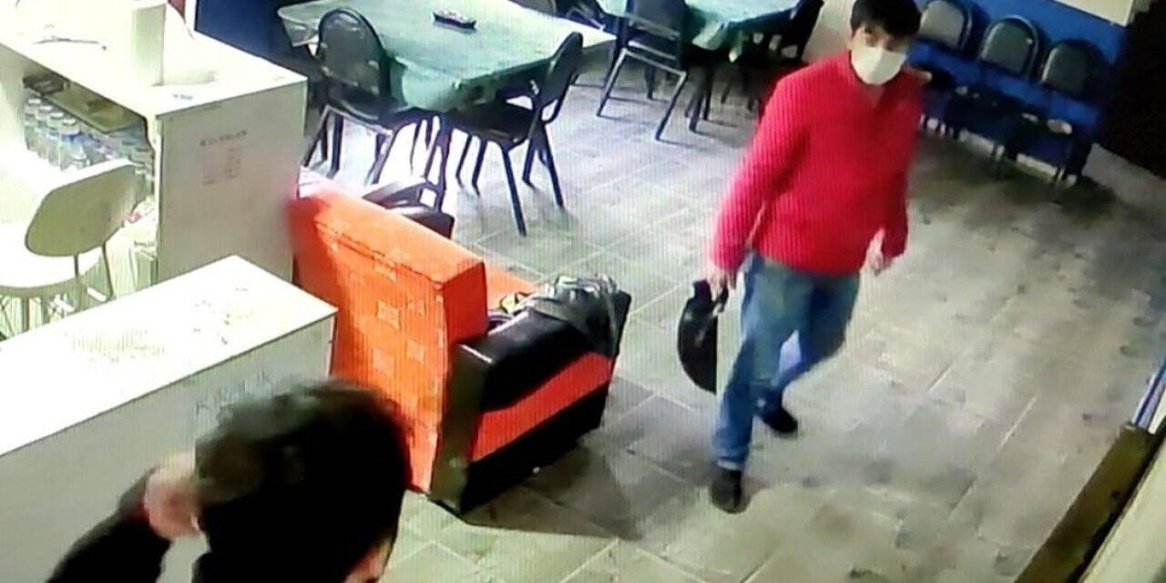 Sultangazi’de spor kulübüne giren hırsız rahatlığıyla pes dedirtti